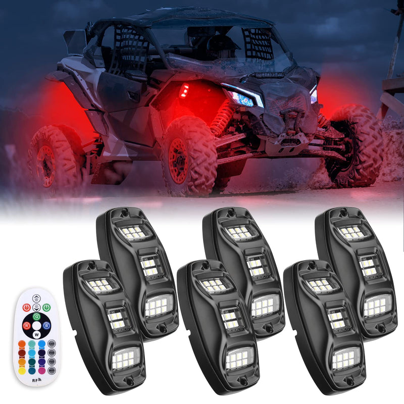 Load image into Gallery viewer, Universal 8 Pods RGB Rock Light Kit for UTV ATV Jeep Truck SUV Car
