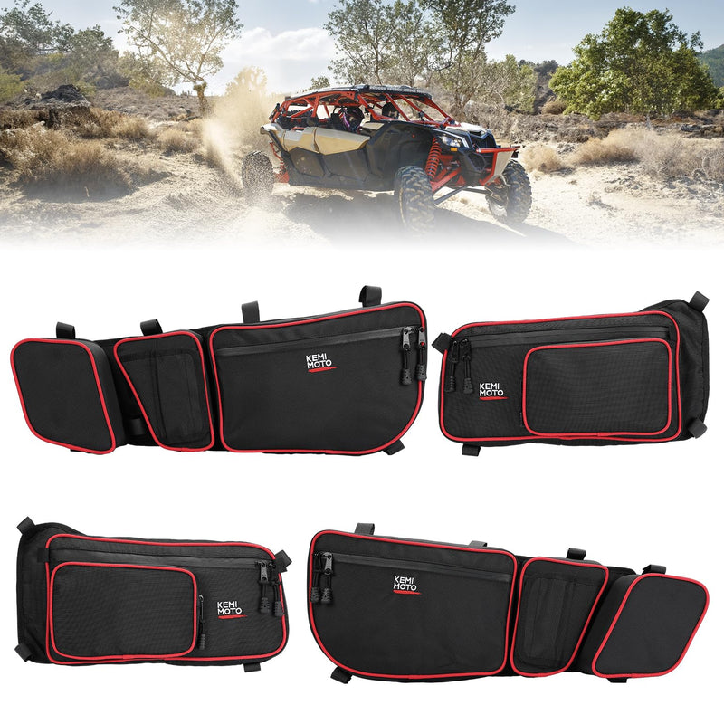 Load image into Gallery viewer, Front and Rear Door Bags for Can-Am Maverick X3 Max - Red
