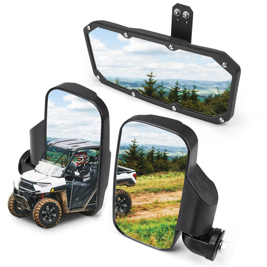 UTV Mirror Set for Ranger 500 570 900 1000 XP w/Pro-Fit tube cages