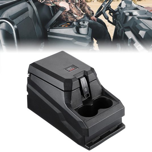 UTV Bench Seat Center Console Box for Polaris Ranger XP 1000/Crew 2017-2026