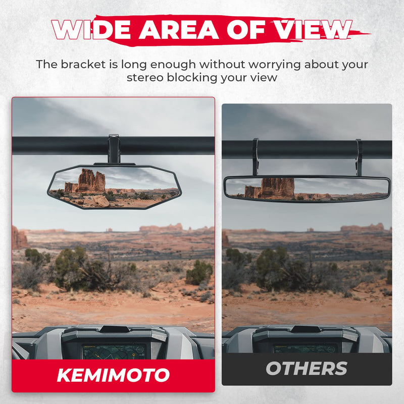 Load image into Gallery viewer, Upgraded UTV Rear View Mirror for 1.6"-2" Roll Bar Mount
