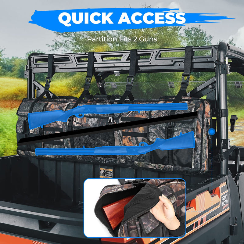Load image into Gallery viewer, UTV Double Gun Holder Tool Rack for Hunting Gear
