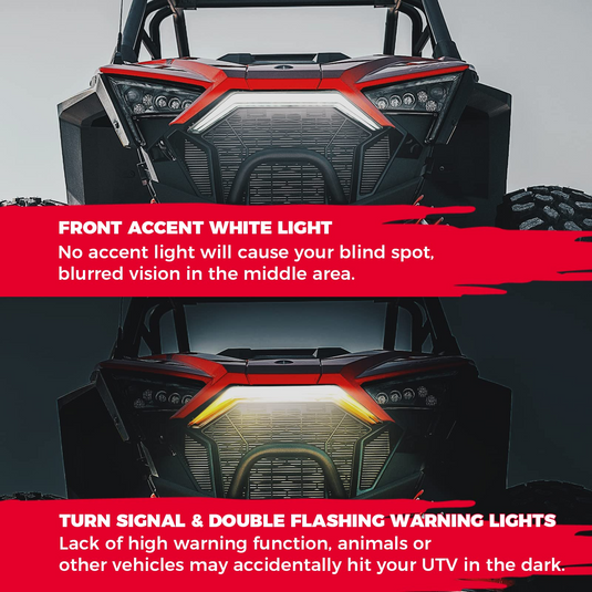 Turn Signal Light, LED Fang Light for Polaris RZR PRO XP/ 4 PRO R Turbo