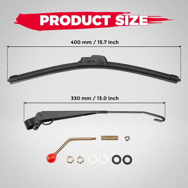 Load image into Gallery viewer, UTV Hand Operated Manual Windshield Wiper Kit
