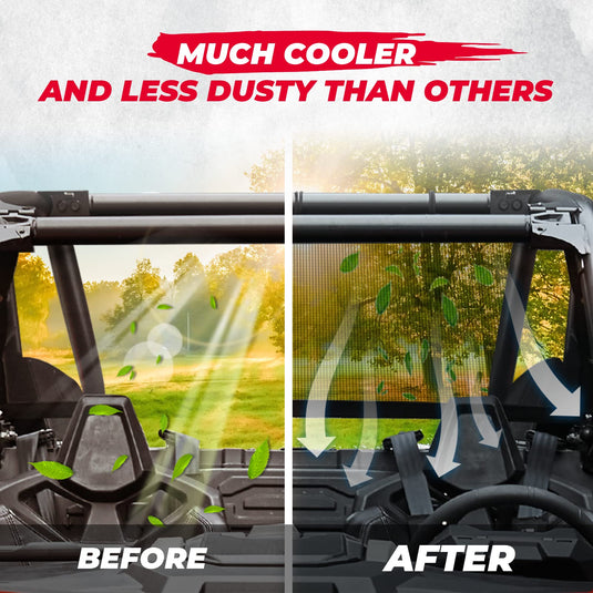 Soft Rear Window Net Mesh for Polaris RZR PRO XP