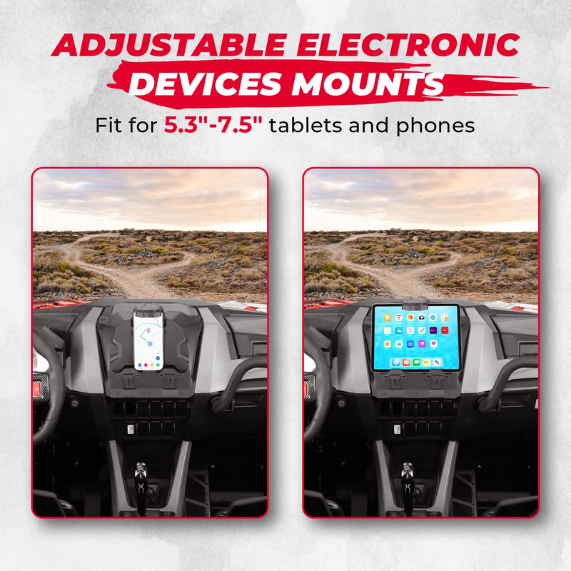 Load image into Gallery viewer, Tablet Holder With Storage Box for Polaris RZR PRO XP/ TURBO
