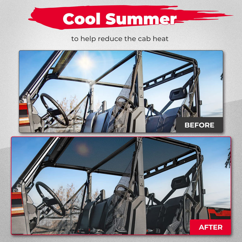 Load image into Gallery viewer, UTV Soft Top Window Net Mesh for Polaris Ranger 1000 Crew (2017-2024)
