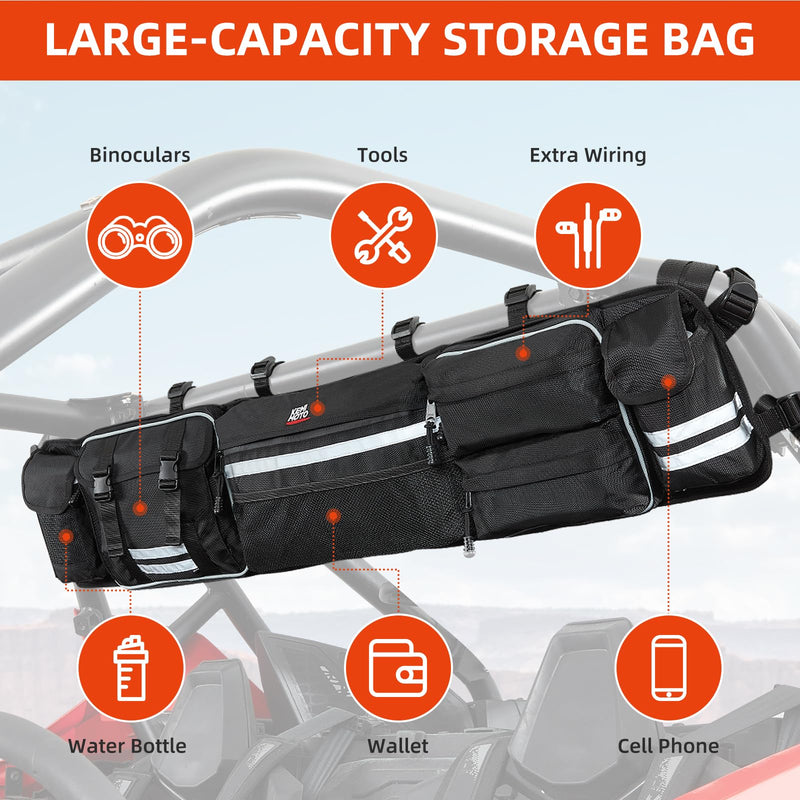 Load image into Gallery viewer, Universal UTV Roll Cage Organizer for Polaris Ranger RZR/ Pioneer Talon

