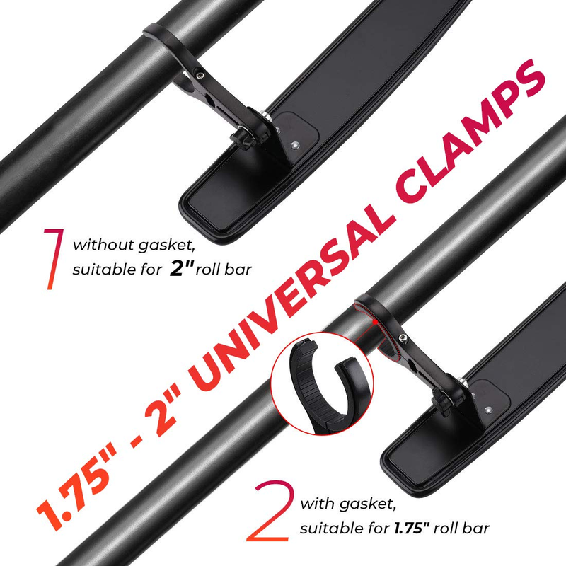 Load image into Gallery viewer, 15" UTV Race Convex Center Mirror with 3/4 1.75" or 2" Clamps
