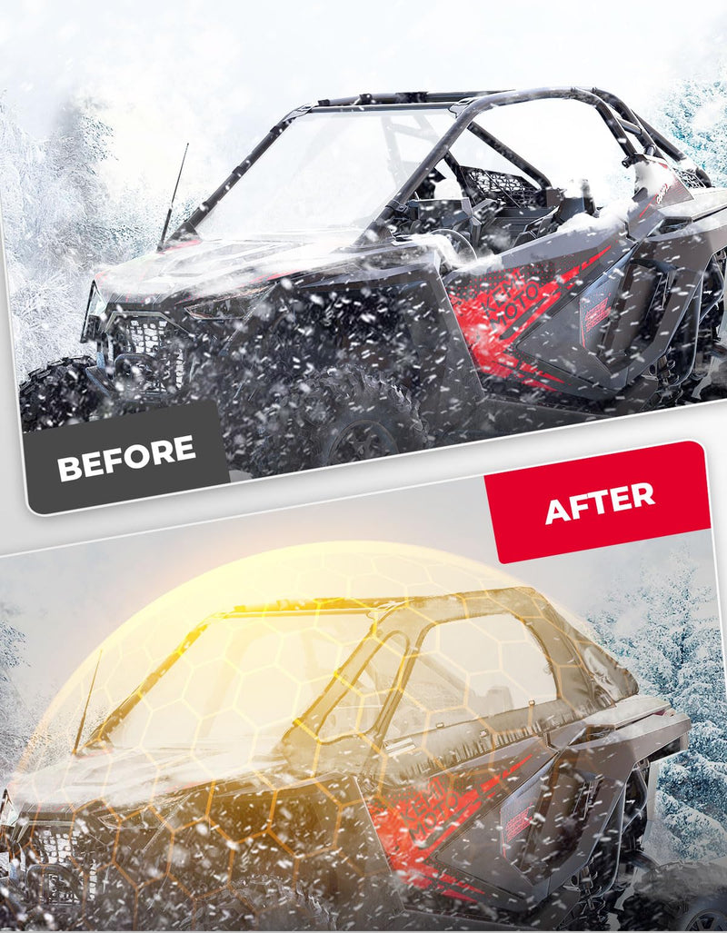 Load image into Gallery viewer, Soft Cab Enclosure Upper Doors for Polaris RZR PRO XP/Turbo R (2 seat)
