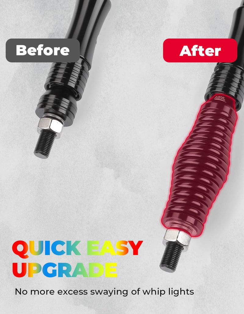 Load image into Gallery viewer, UTV 2pcs 3ft / 4ft Whip Lights with Spring Base for X3 / RZR
