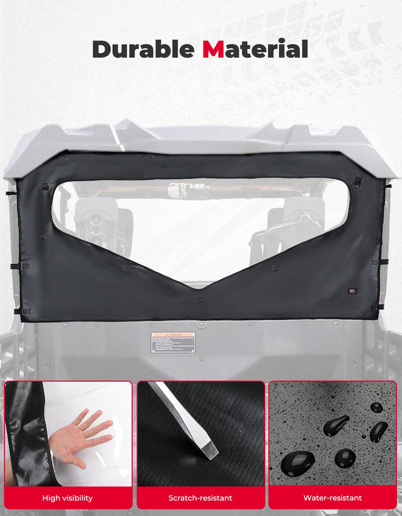 Load image into Gallery viewer, UTV Roll Up/ Down Soft Rear Window for Honda Pioneer 1000-6
