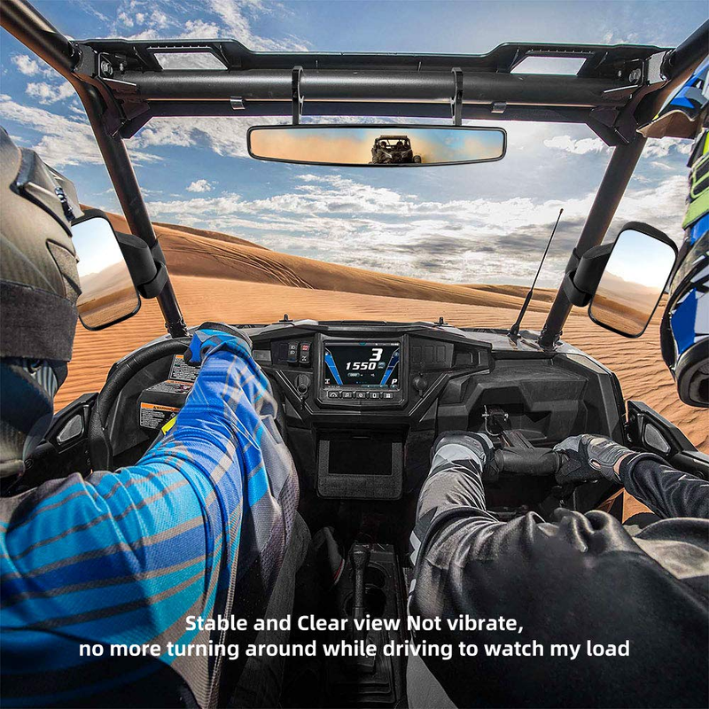 Load image into Gallery viewer, 360 Degree Adjustable Side Mirrors for Can Am Maverick X3/ RZR w/ 1.75" -2" Roll Bar(1 pair)

