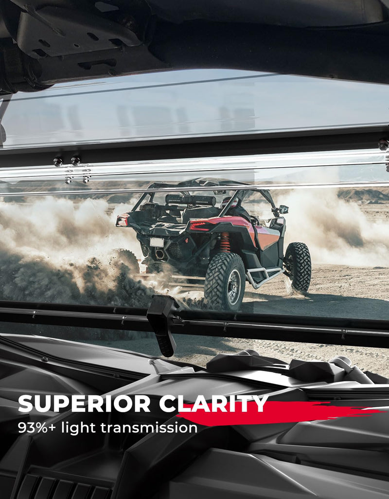 Load image into Gallery viewer, Upgraded Scratch Resistant Flip Windshield for Can-Am Maverick X3/X3 MAX

