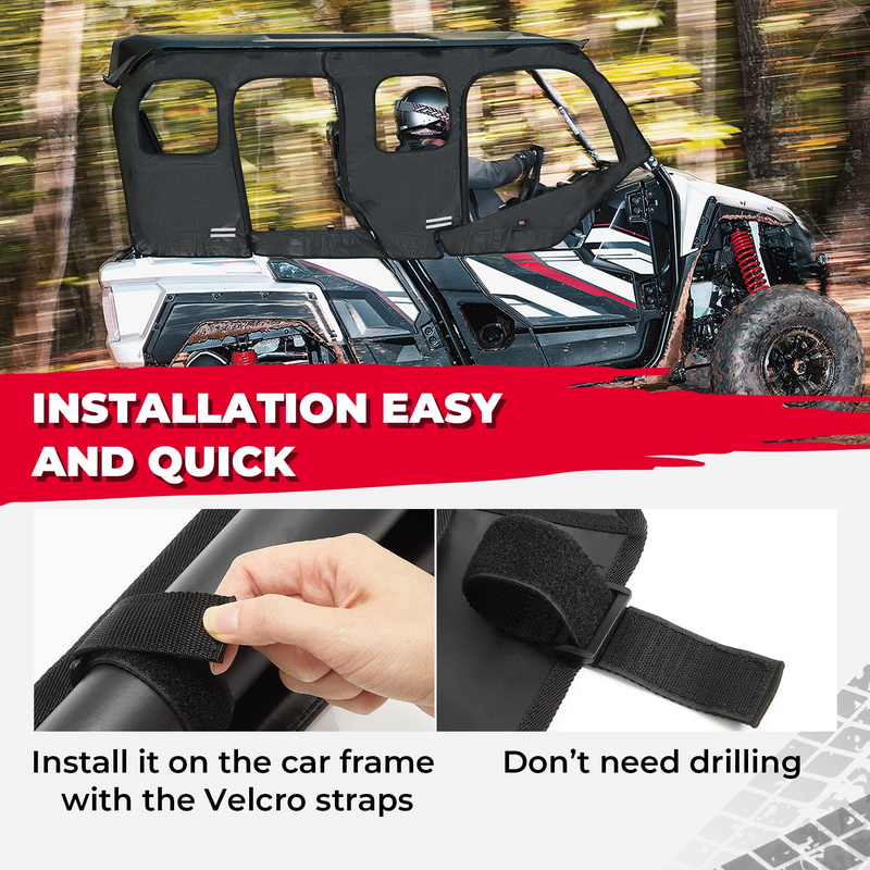 Load image into Gallery viewer, Soft Cab Enclosure Upper Doors for Yamaha Wolverine X4/SE 2018-2020
