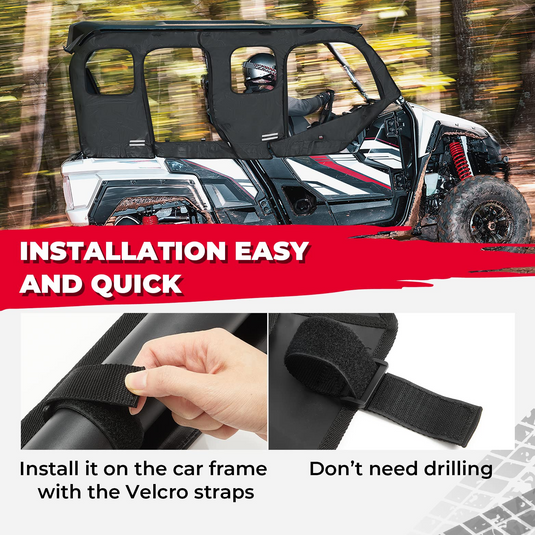 Soft Cab Enclosure Upper Doors for Yamaha Wolverine X4/SE 2018-2020