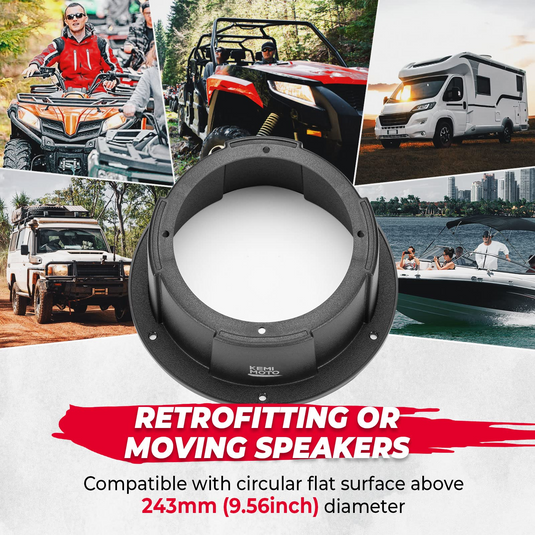 6.5 Inch Mount Speaker Pod For UTVs, RVs, Cars, Boats, Trunks, Trailers