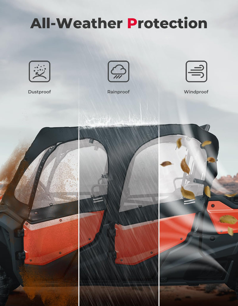 Load image into Gallery viewer, Soft Upper Door Cab Enclosure Set for Honda Pioneer 1000-6
