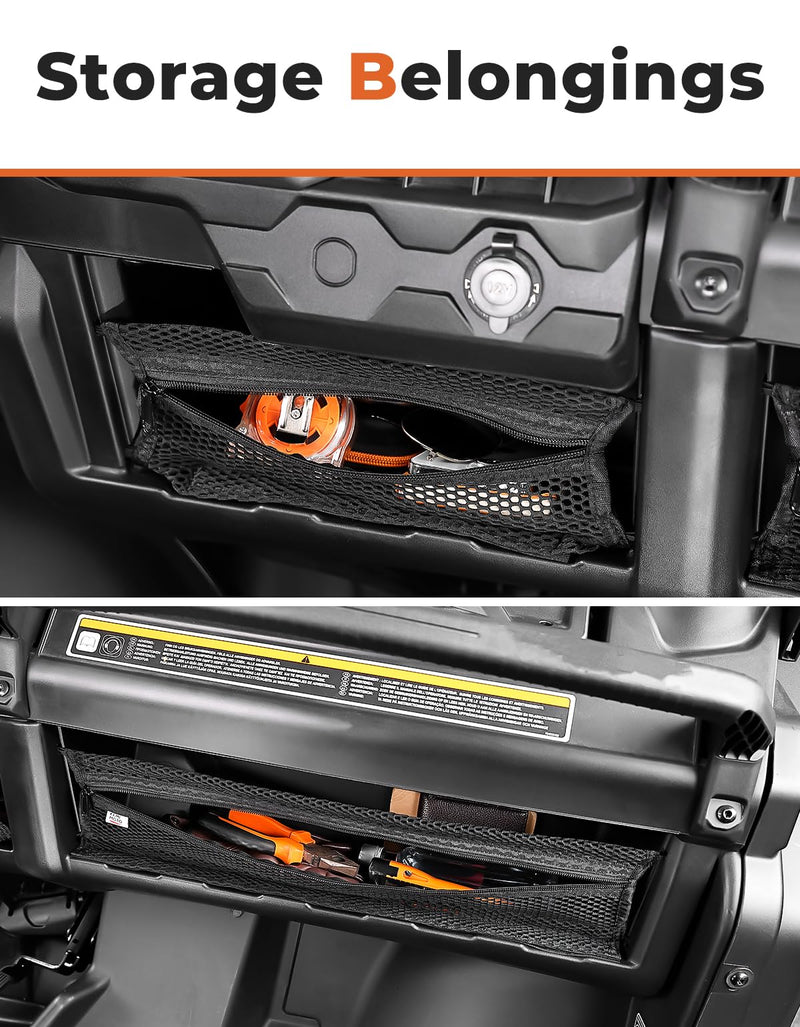 Load image into Gallery viewer, 2PCS Dash Storage Nets for Can-Am Defender / MAX
