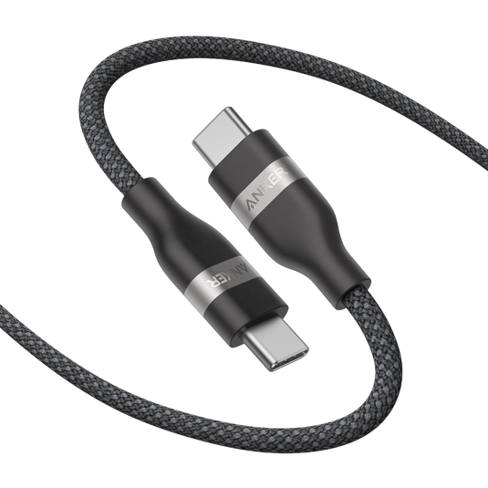 Anker USB-C to USB-C Cable (3 ft / 6 ft, 240W, Upcycled-Braided)