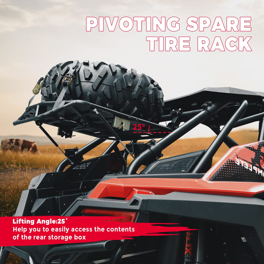 Storage Cargo Tire Rack for Polaris RZR PRO XP (2020-2024)