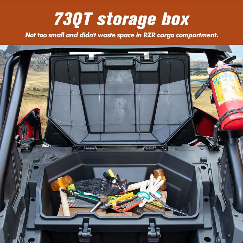 Load image into Gallery viewer, 73 QT Rear Storage Bed Box for Polaris RZR PRO XP / 4 (2020-2025)
