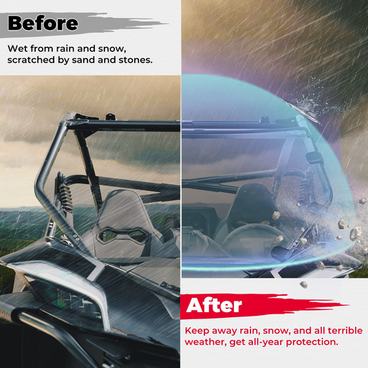 Scratch Resistant Full Windshield for CFMOTO ZForce 950