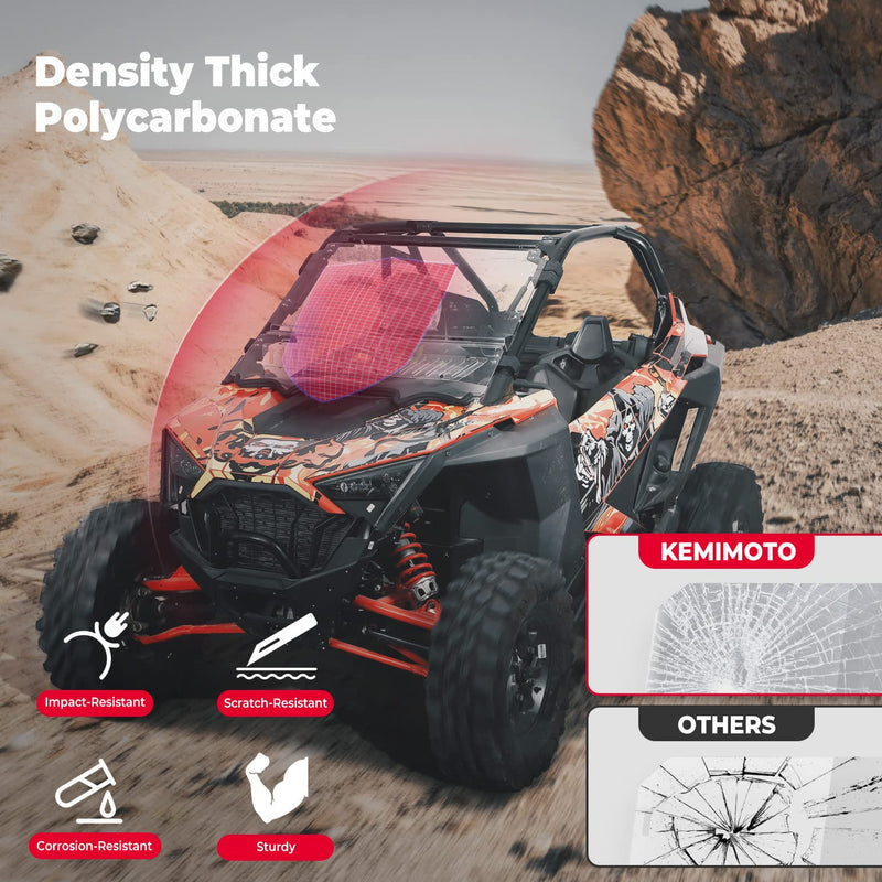 Load image into Gallery viewer, 3-in-1 Folding Half Windshield for RZR PRO XP/ PRO XP 4 (2020-2024)
