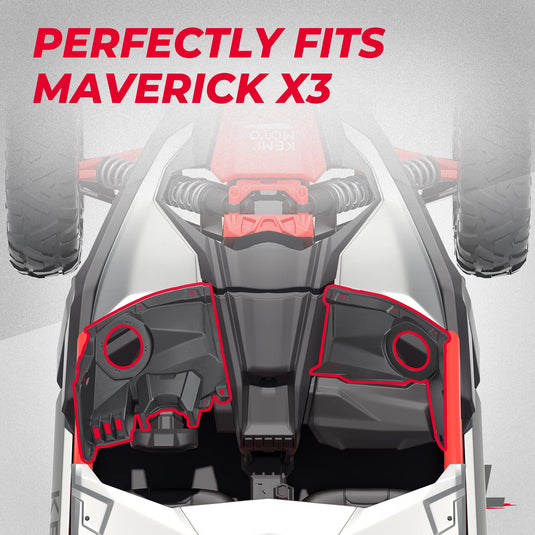 Front Dash Speaker Pods for Can Am Maverick X3 / X3 Max