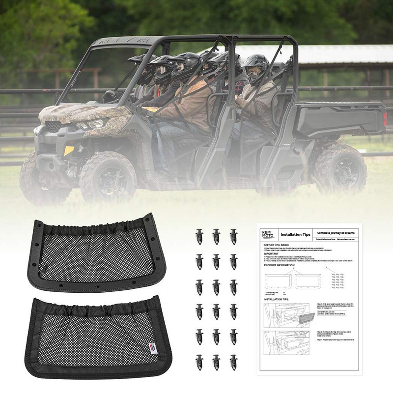 Load image into Gallery viewer, UTV Backrest Rear Storage Nets for Can Am Defender Max
