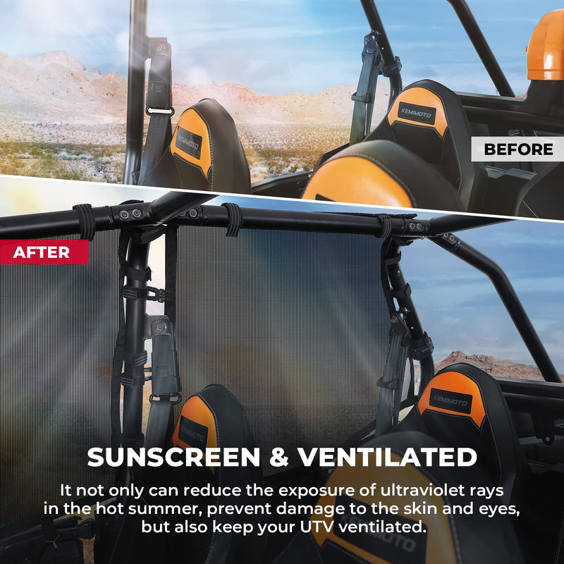 Load image into Gallery viewer, PVC Mesh Window Nets Door Nets for Polaris RZR XP 1000 4 Door 2014-2023
