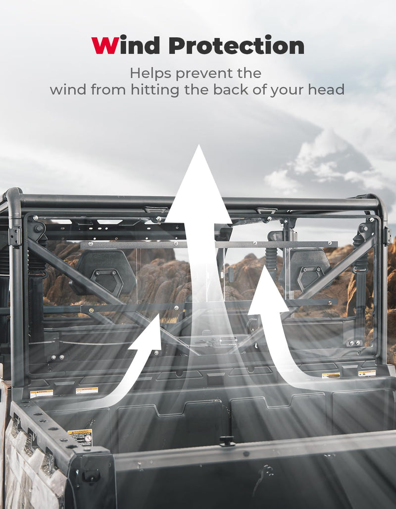 Load image into Gallery viewer, Rear Sliding Vented Windshield for CFMOTO UForce 1000 / 1000XL
