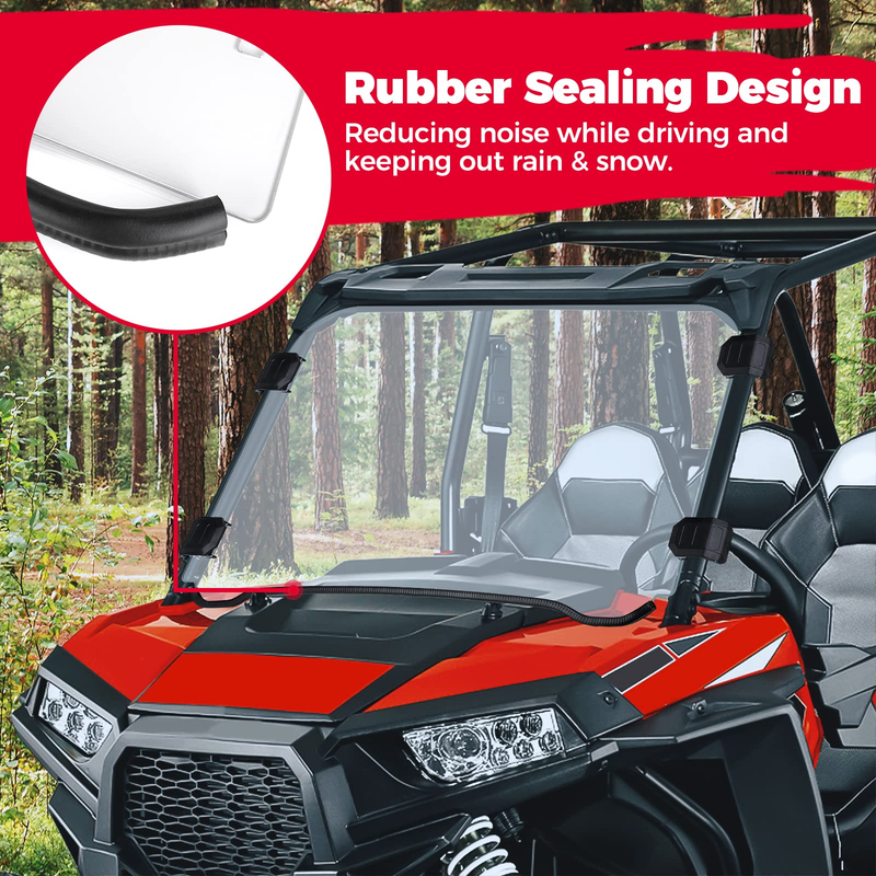 Load image into Gallery viewer, Front Full PC Windshield for Polaris RZR 570 800/4 800S XP 900/4
