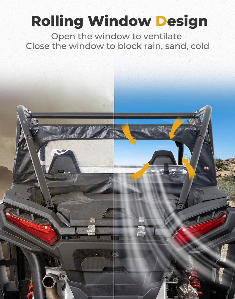 Load image into Gallery viewer, Rear Soft Windshield for Polaris RZR XP 1000 / XP 4 1000 2024-2025

