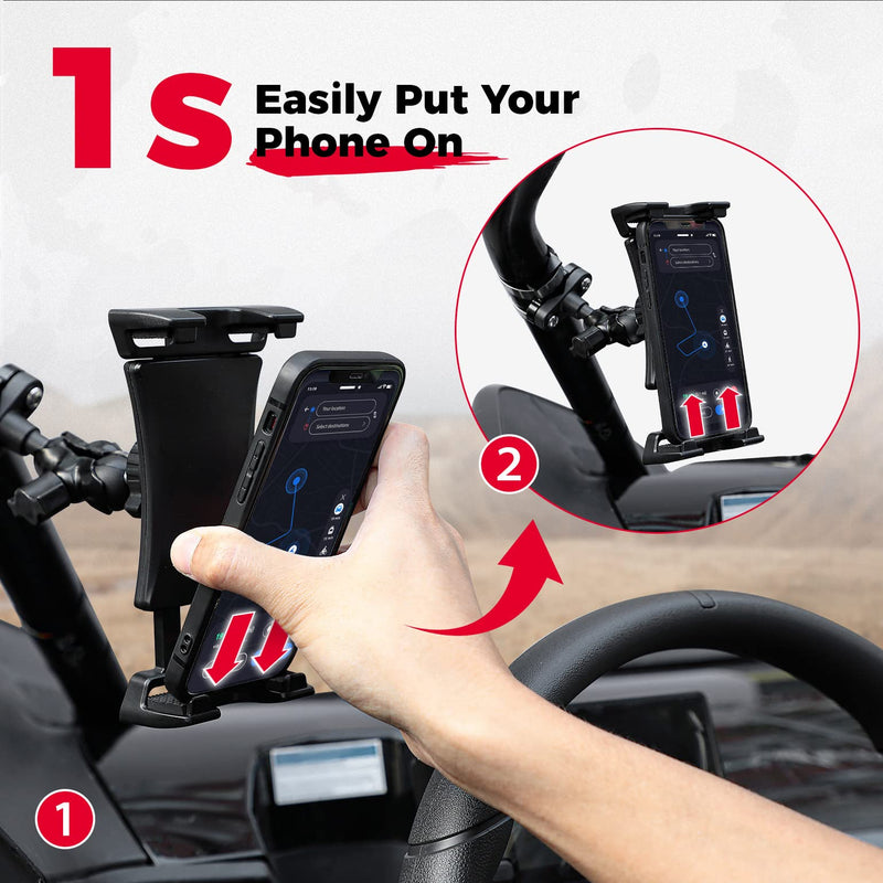 Load image into Gallery viewer, Universal Phone Holder for 0.6-1.25"/1.5-1.75" Roll Bar
