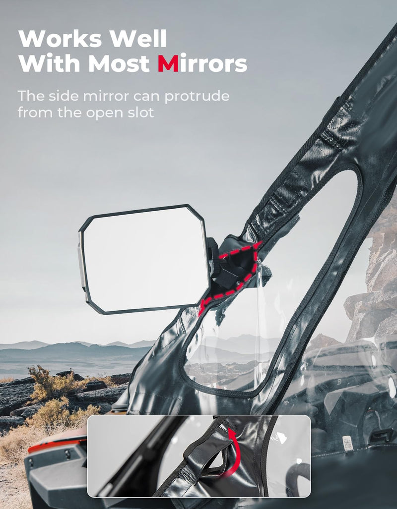 Load image into Gallery viewer, Soft Cab Enclosure Upper Doors for Polaris RZR PRO XP/Turbo R (2 seat)
