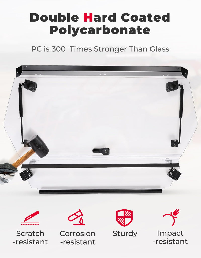 Load image into Gallery viewer, 3-in-1 Folding Half Flip Windshield for CFMOTO ZForce 950

