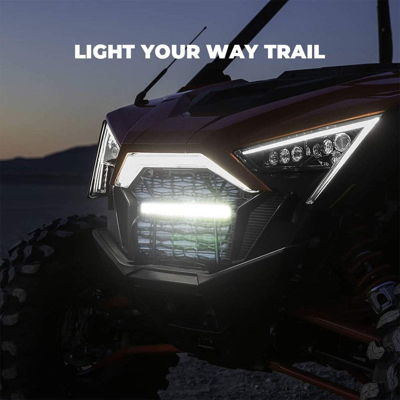 Load image into Gallery viewer, Front Mesh Grill with LED Light Bar for Polaris RZR PRO XP/TURBO R

