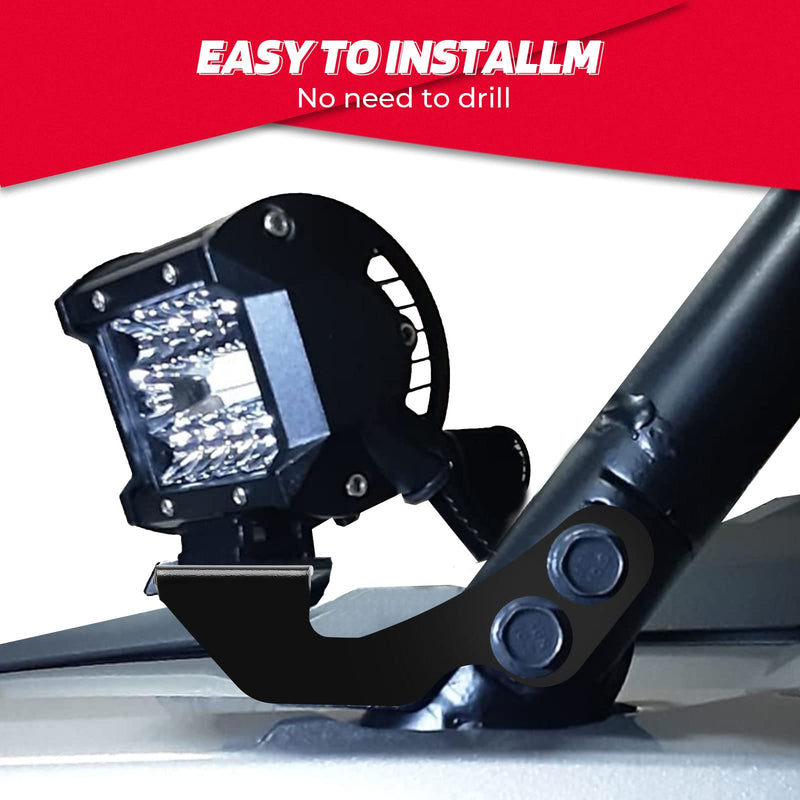 Load image into Gallery viewer, LED Light Mount A-Pillar Mount Light Bracket for Polaris RZR (2 packs)
