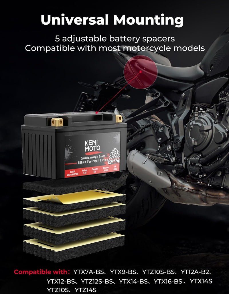 Load image into Gallery viewer, LiFePO4 12v 6Ah Lithium Battery for Motorcycle/ Lawn Mower /ATV/ UTV
