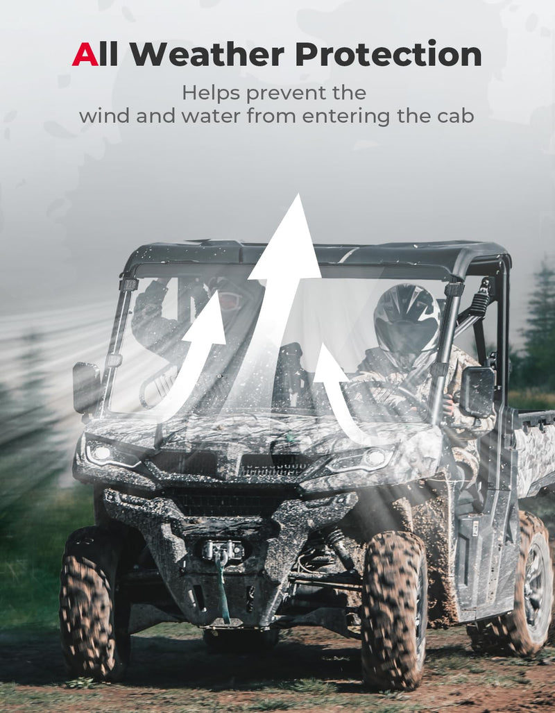 Load image into Gallery viewer, Airflow Sliding Vented Front Windshield for CFMOTO UFORCE 1000|1000XL
