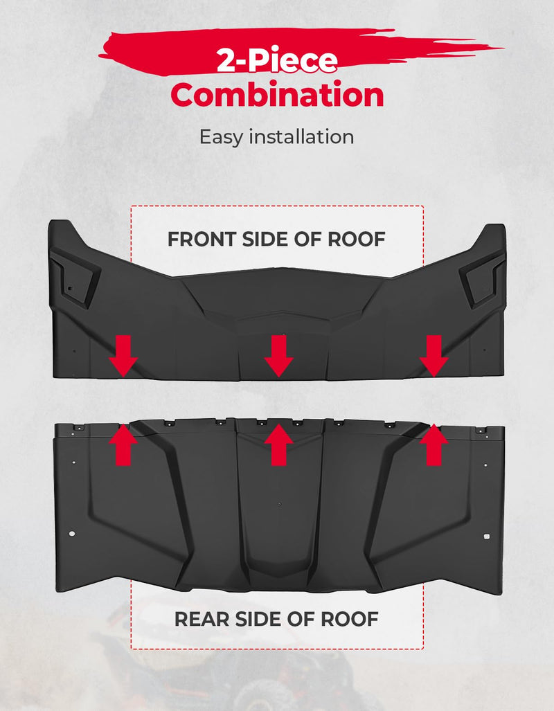 Load image into Gallery viewer, 2-in-1 Combination Plastic Hard Roof for Can-Am Maverick X3
