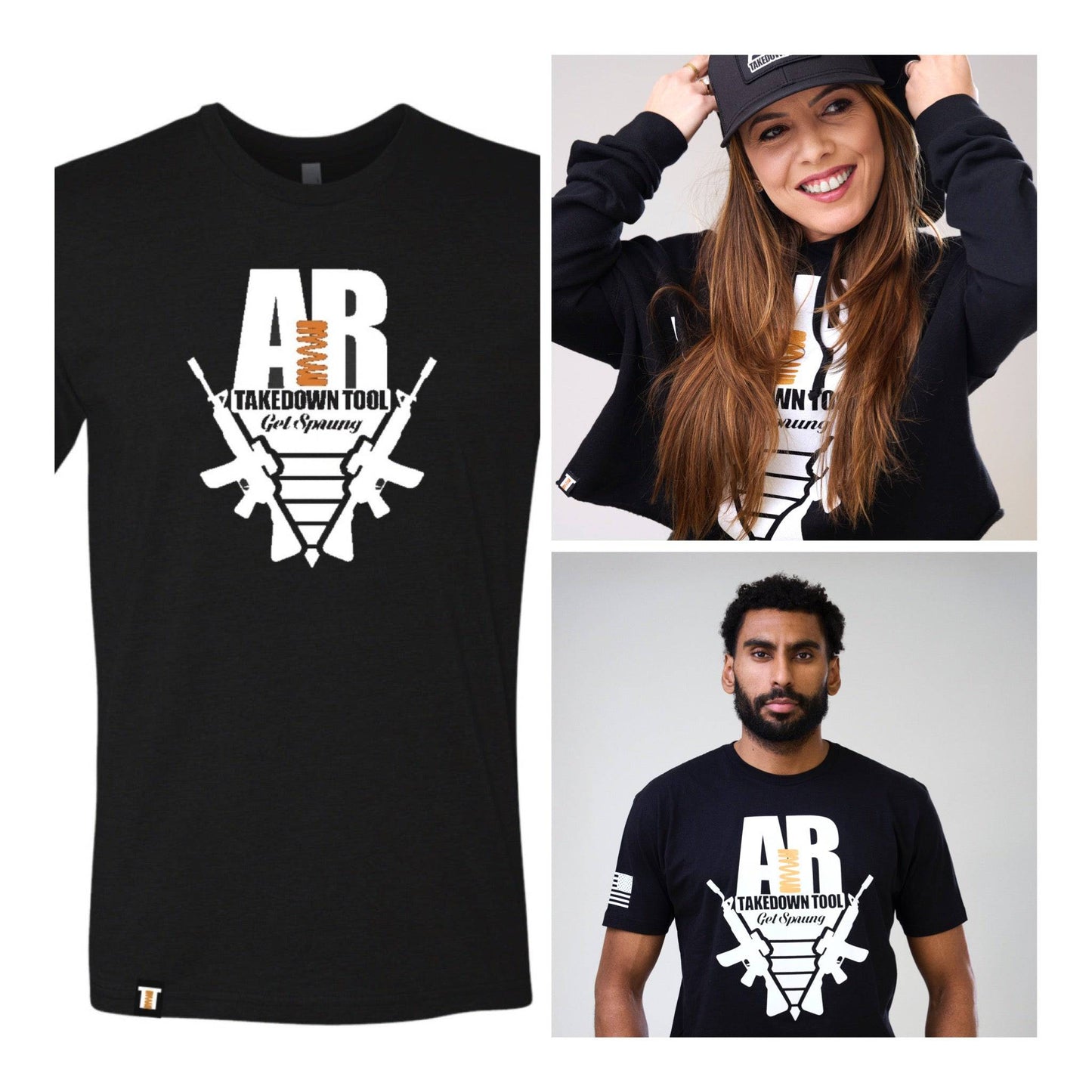 Get Sprung Authentic V3 The TAKEDOWN unisex black T-Shirt xs-xxxl