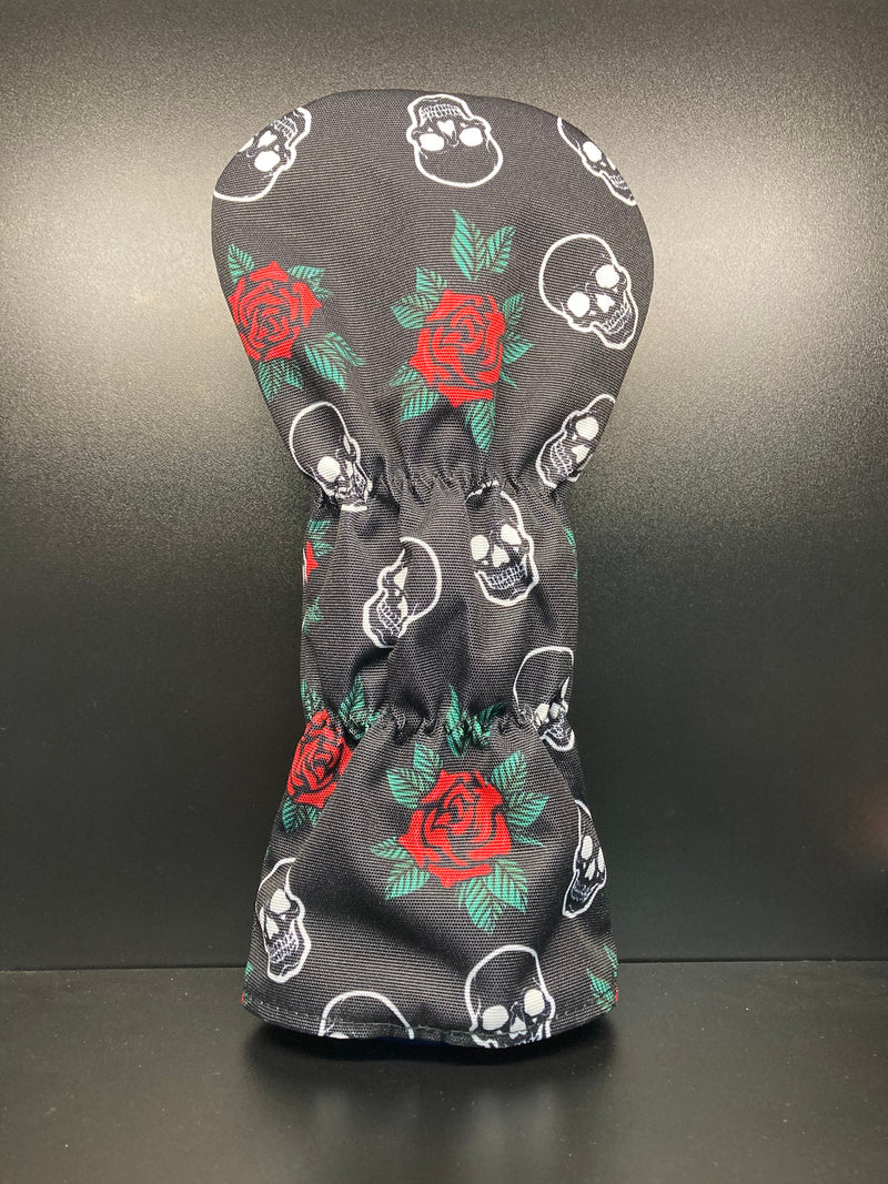 Load image into Gallery viewer, Skulls &amp; Roses Canvas Headcover
