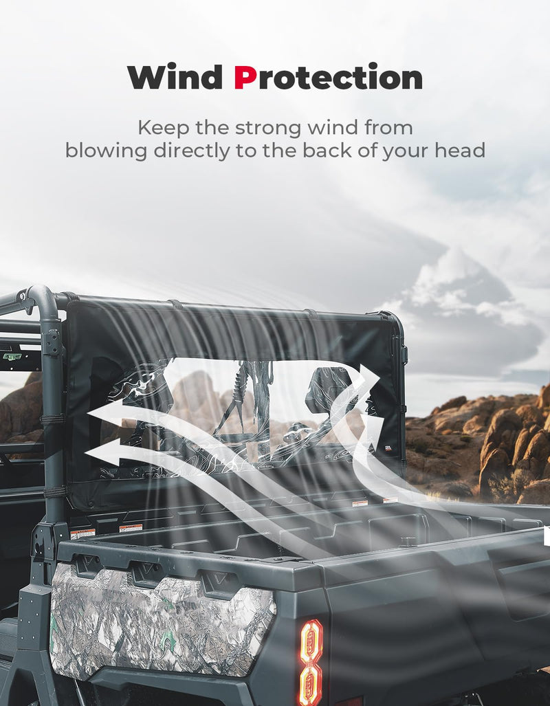 Load image into Gallery viewer, Rear Soft Windshield with Zipper for CFMOTO Uforce 1000/1000XL

