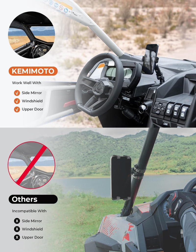 Load image into Gallery viewer, 360° Adjustable CNC Phone Mount for Can-Am Maverick X3/MAX
