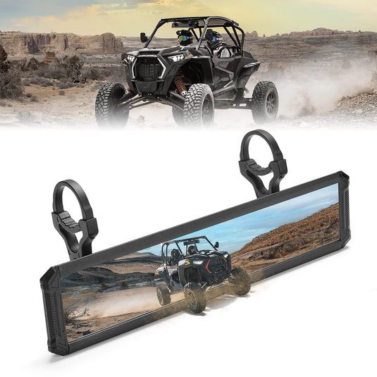 UTV Rear View Mirror with 1.65"-2" Sturdy Gear Clamp