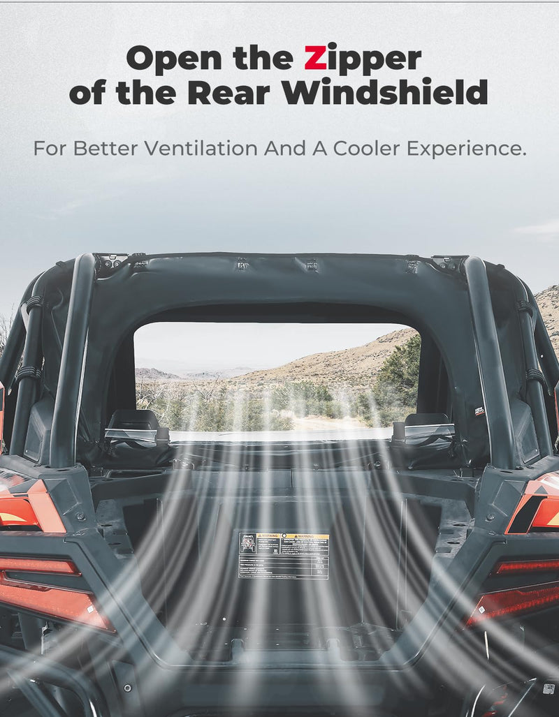 Load image into Gallery viewer, UTV Soft Rear Windshield for RZR PRO XP /Turbo R
