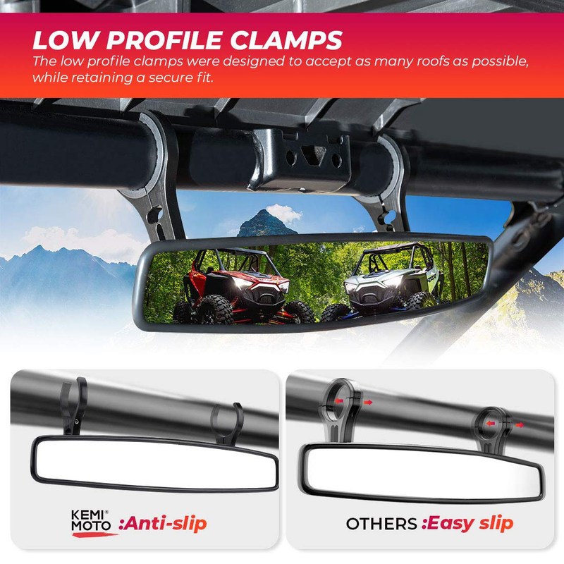 Load image into Gallery viewer, 15" UTV Race Convex Center Mirror with 3/4 1.75" or 2" Clamps
