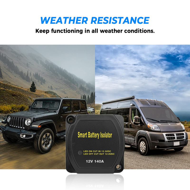 Load image into Gallery viewer, 12V 140A Dual Battery Waterproof Voltage Sensitive Relay

